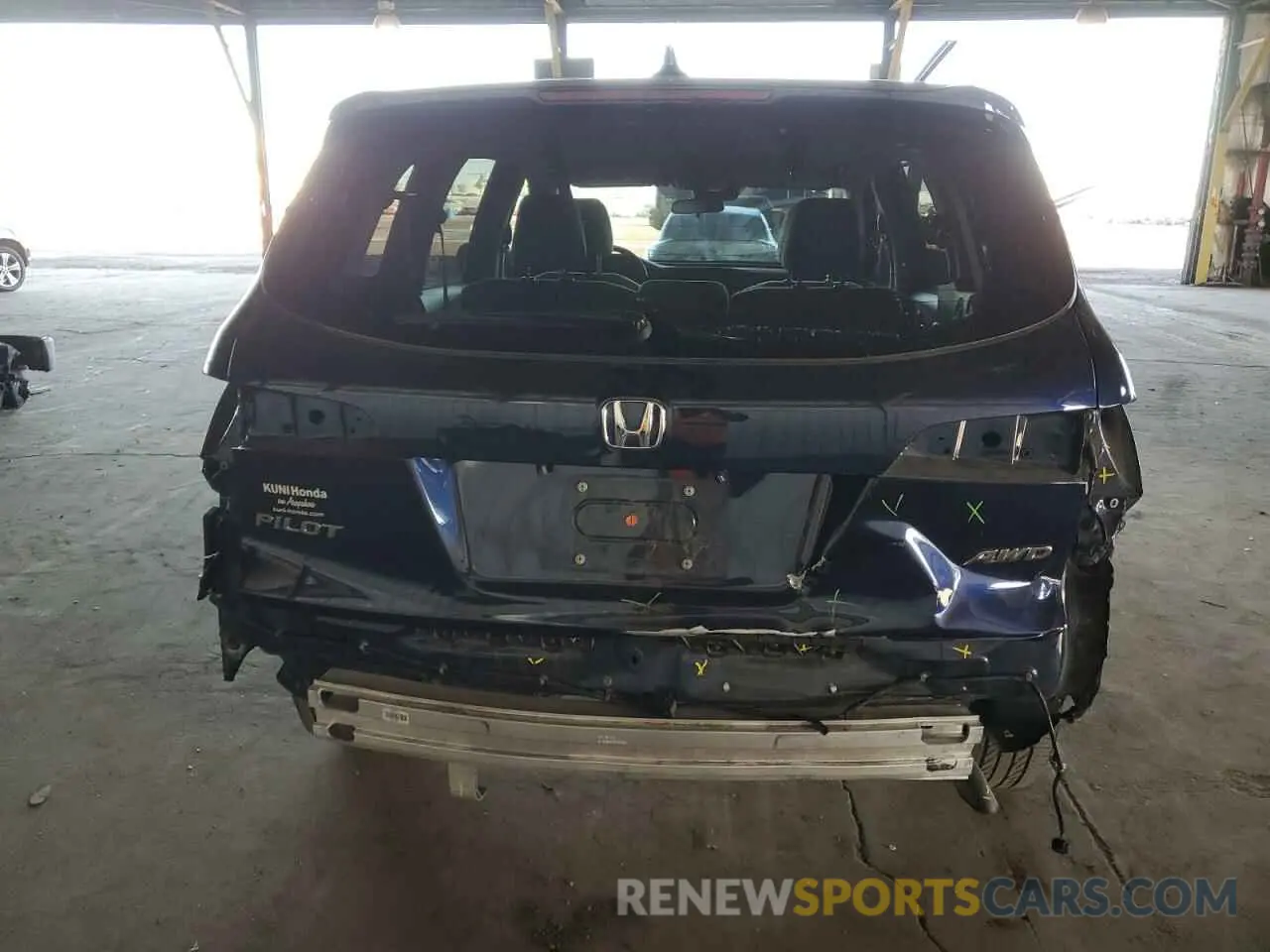 6 fotografías del automóvil dañado 5FNYF6H39KB077795 HONDA PILOT 2019