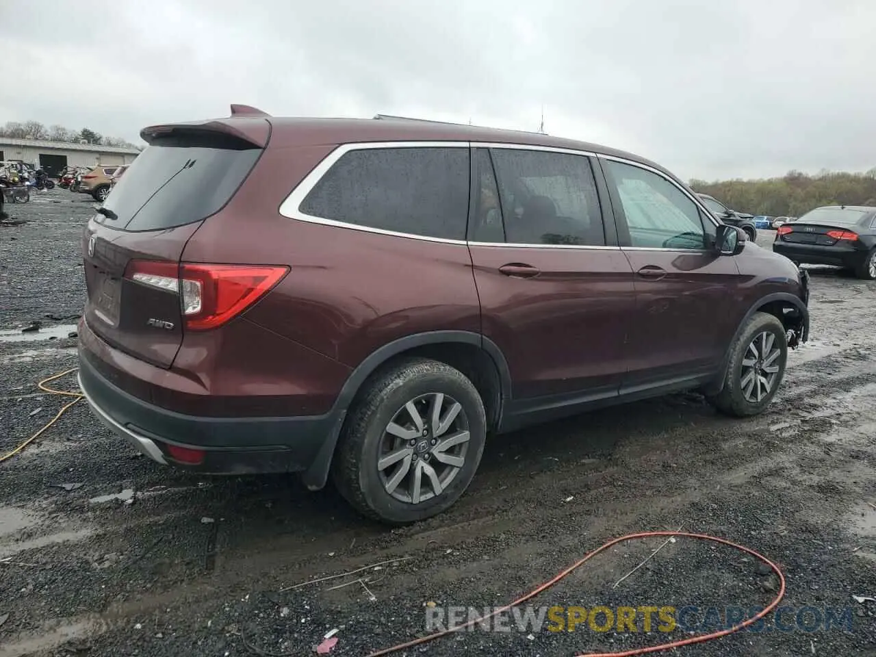 3 fotografías del automóvil dañado 5FNYF6H42KB036580 HONDA PILOT 2019