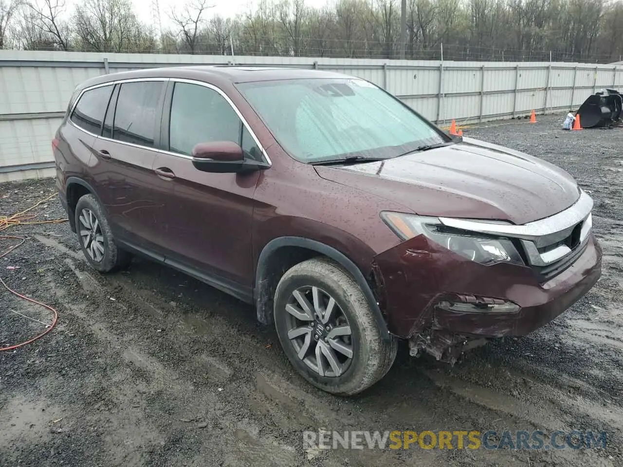 4 fotografías del automóvil dañado 5FNYF6H42KB036580 HONDA PILOT 2019
