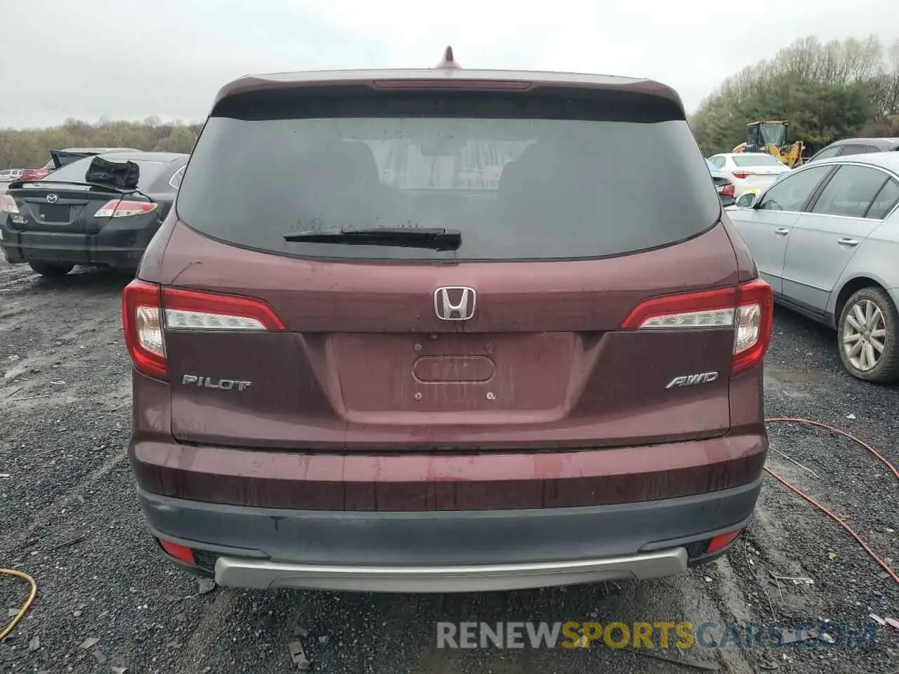 6 fotografías del automóvil dañado 5FNYF6H42KB036580 HONDA PILOT 2019