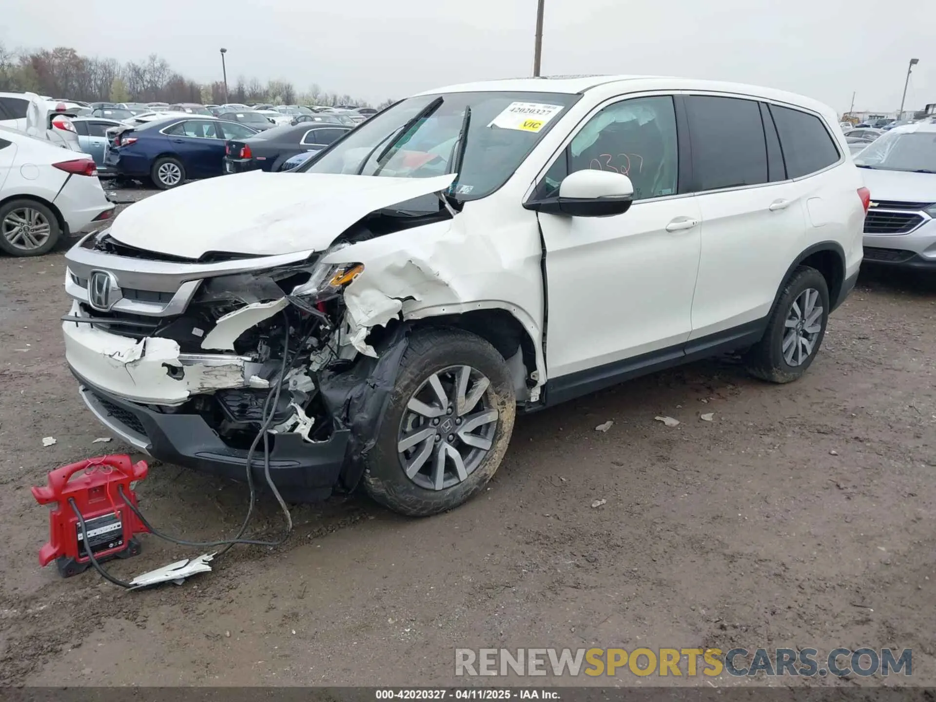2 fotografías del automóvil dañado 5FNYF6H48KB079031 HONDA PILOT 2019