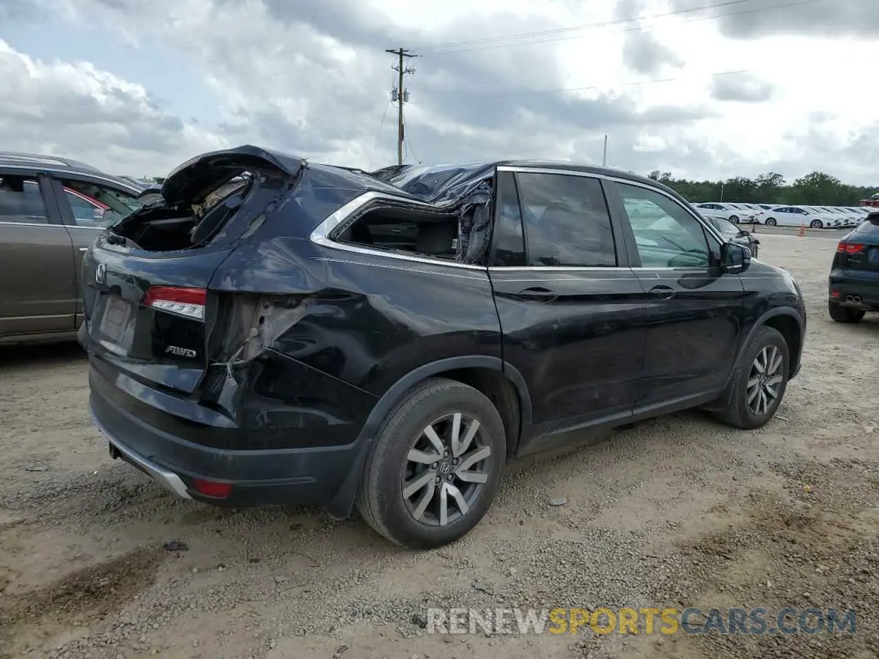 3 fotografías del automóvil dañado 5FNYF6H52KB030450 HONDA PILOT 2019