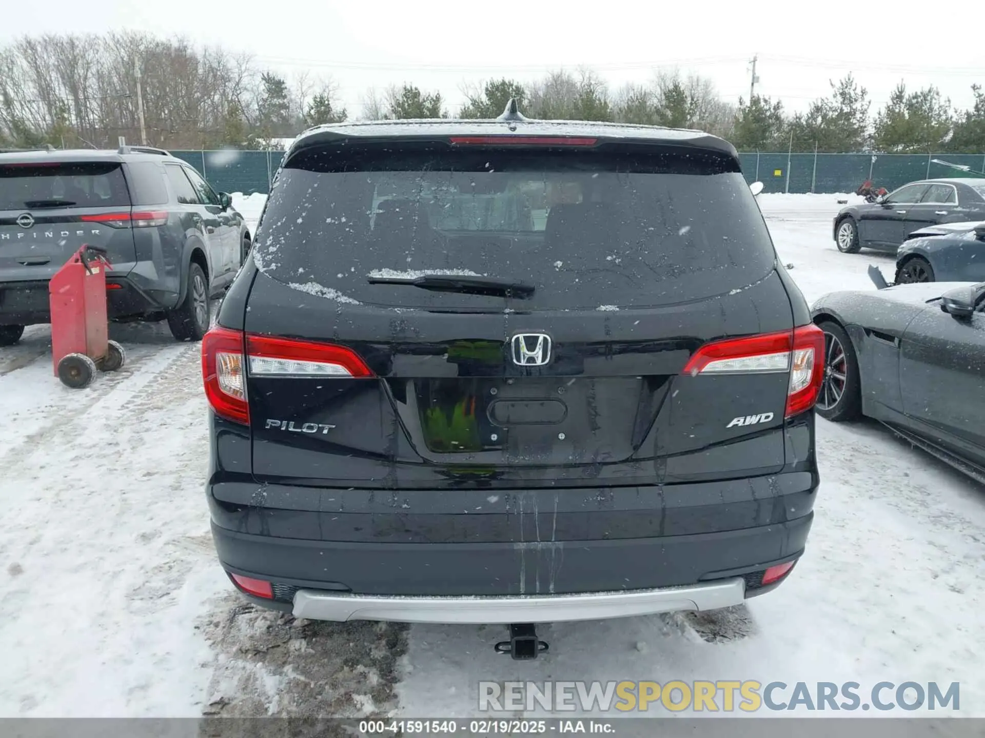 16 fotografías del automóvil dañado 5FNYF6H52KB051363 HONDA PILOT 2019