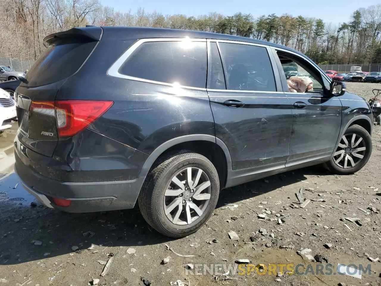 3 fotografías del automóvil dañado 5FNYF6H52KB098151 HONDA PILOT 2019