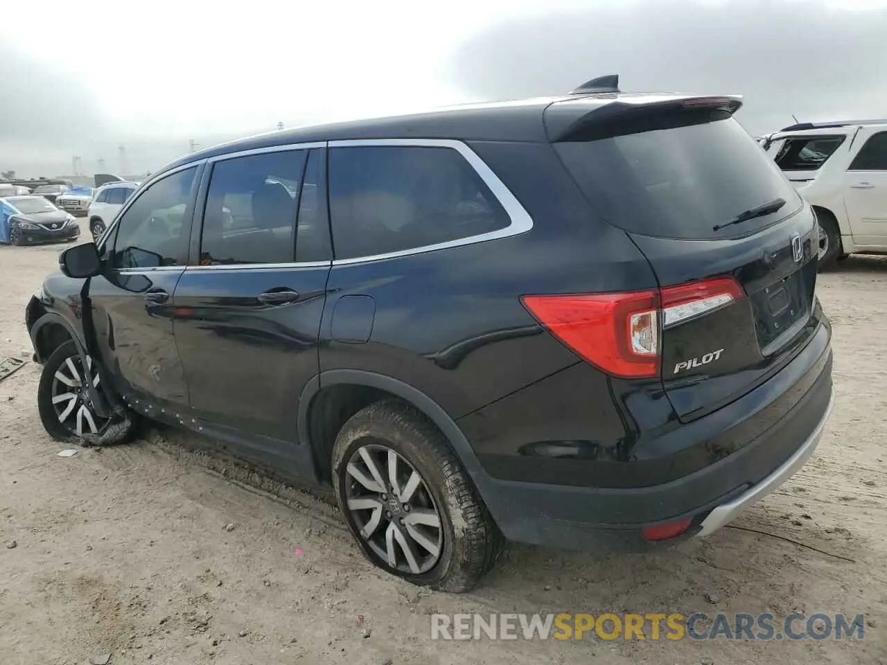 2 fotografías del automóvil dañado 5FNYF6H53KB100991 HONDA PILOT 2019