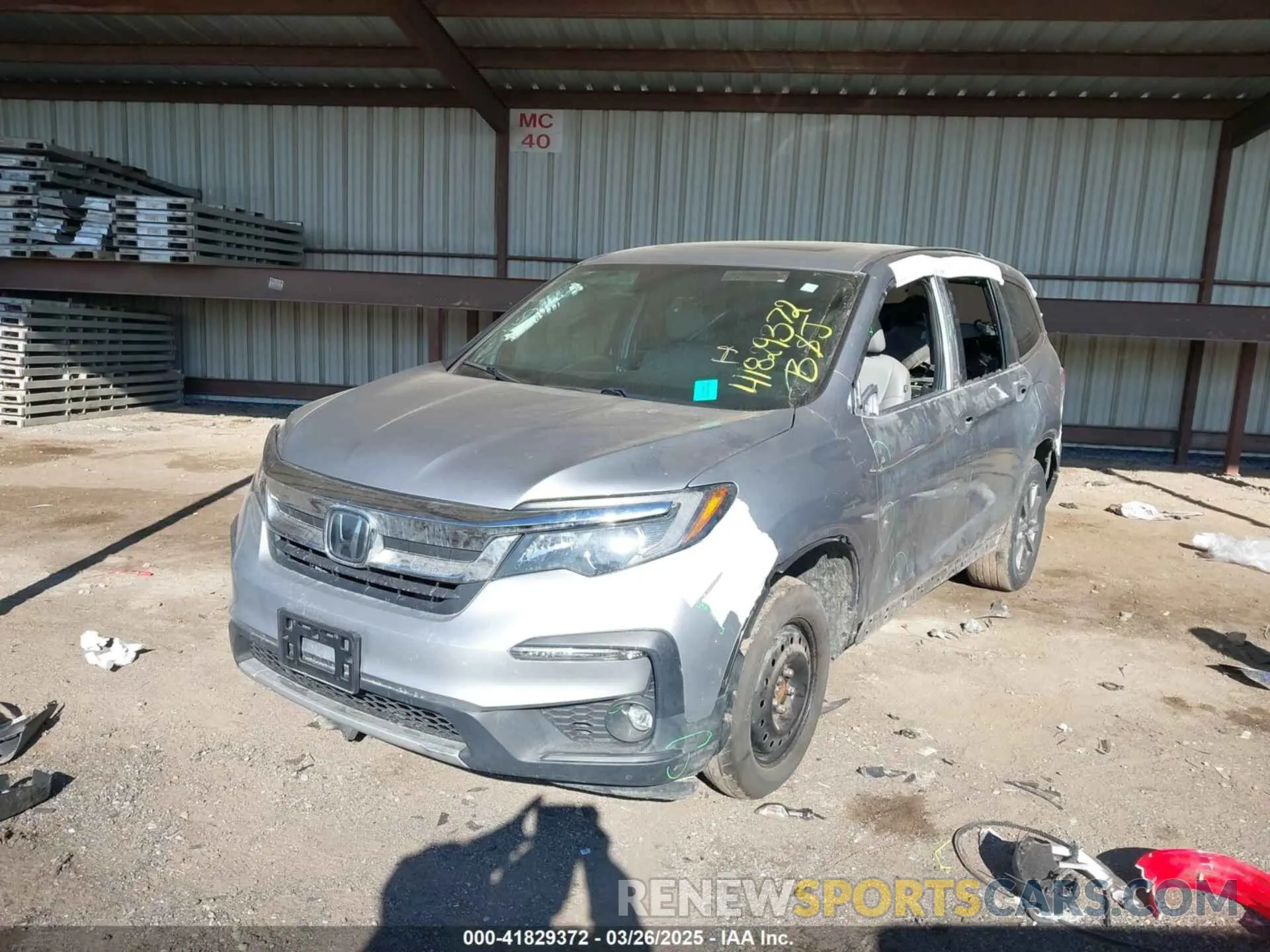 2 fotografías del automóvil dañado 5FNYF6H56KB091932 HONDA PILOT 2019