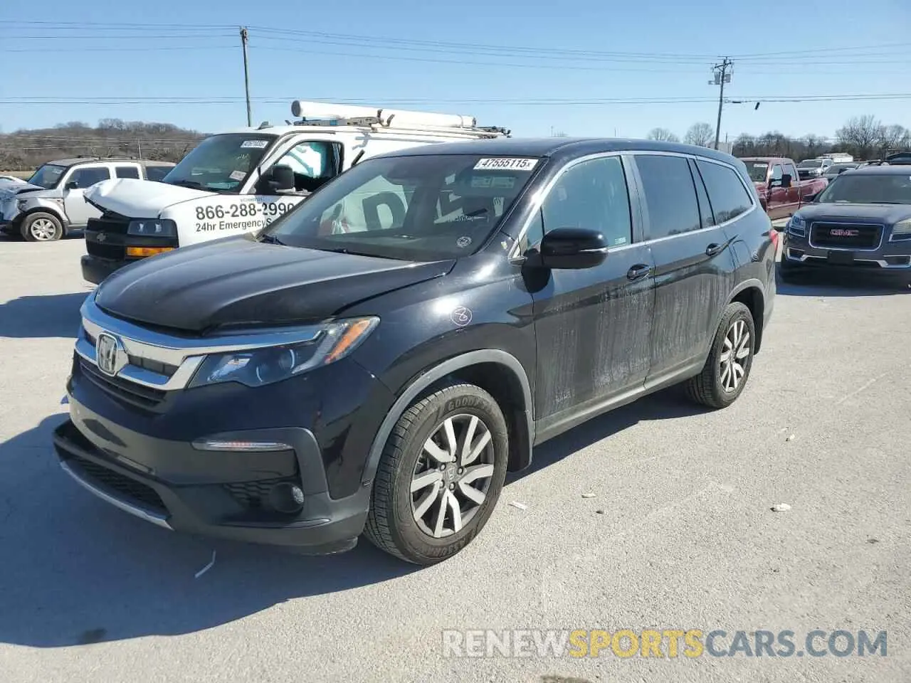 1 fotografías del automóvil dañado 5FNYF6H56KB101102 HONDA PILOT 2019