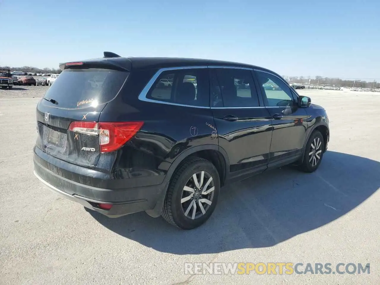 3 fotografías del automóvil dañado 5FNYF6H56KB101102 HONDA PILOT 2019