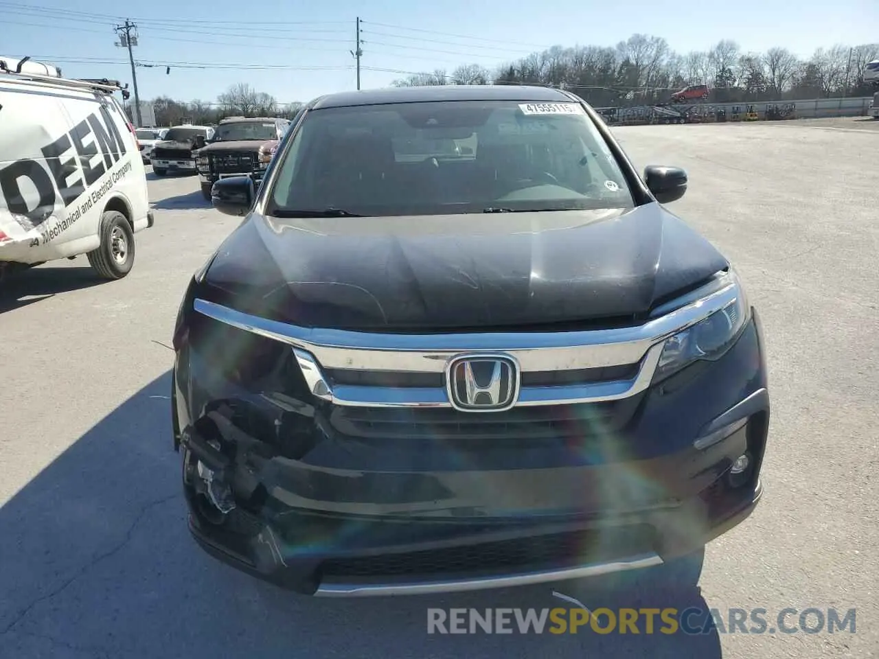 5 fotografías del automóvil dañado 5FNYF6H56KB101102 HONDA PILOT 2019