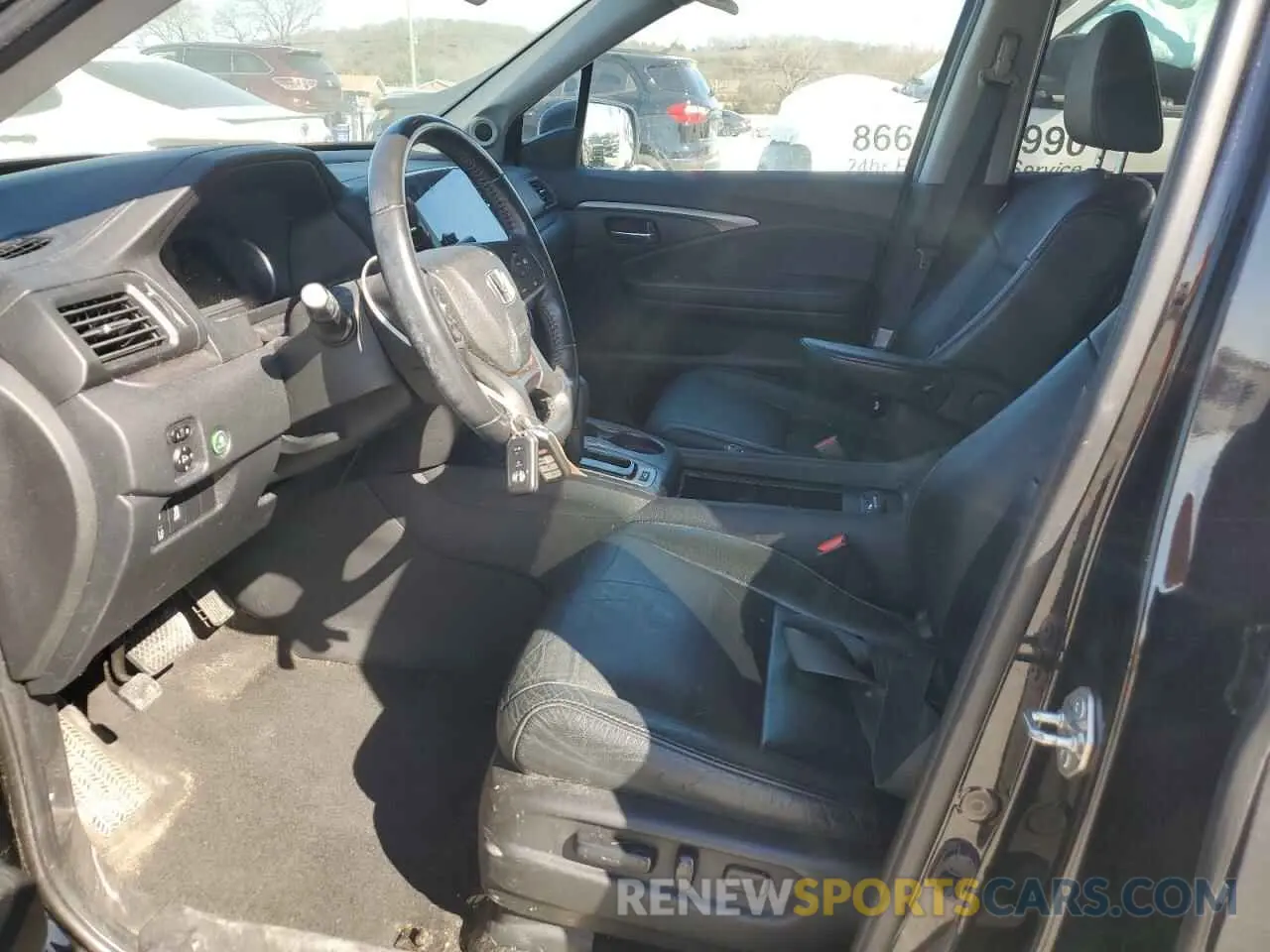 7 fotografías del automóvil dañado 5FNYF6H56KB101102 HONDA PILOT 2019