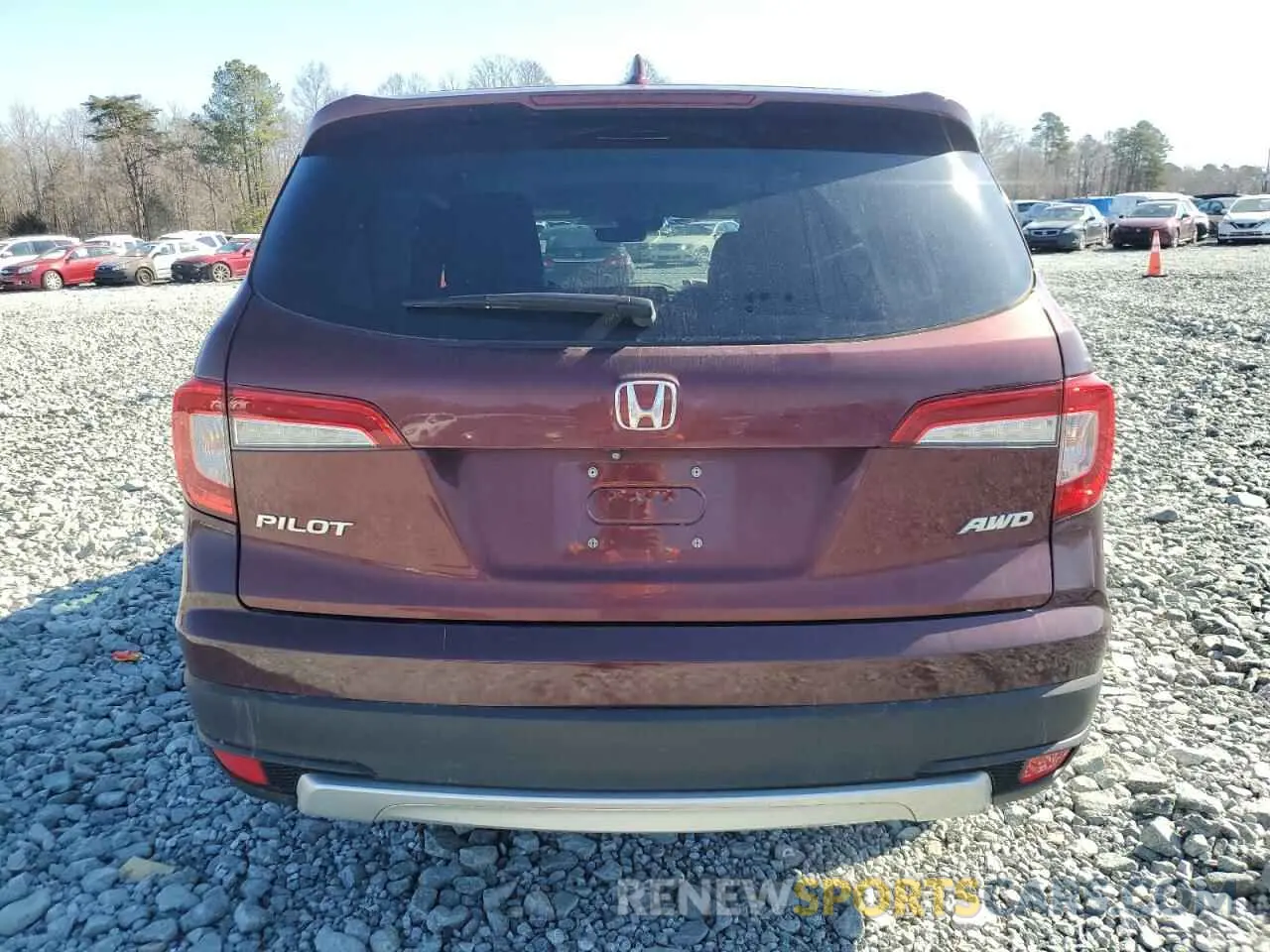 6 fotografías del automóvil dañado 5FNYF6H5XKB022368 HONDA PILOT 2019