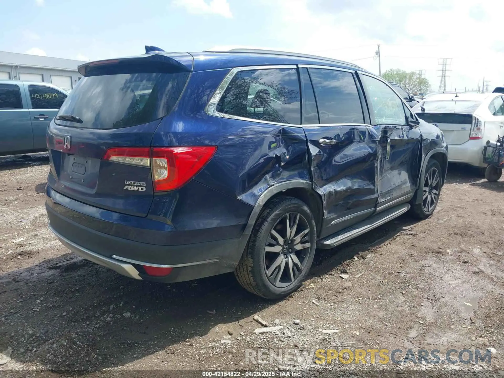 4 fotografías del automóvil dañado 5FNYF6H63KB000365 HONDA PILOT 2019