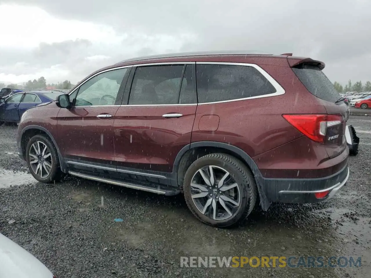 2 fotografías del automóvil dañado 5FNYF6H94KB056213 HONDA PILOT 2019