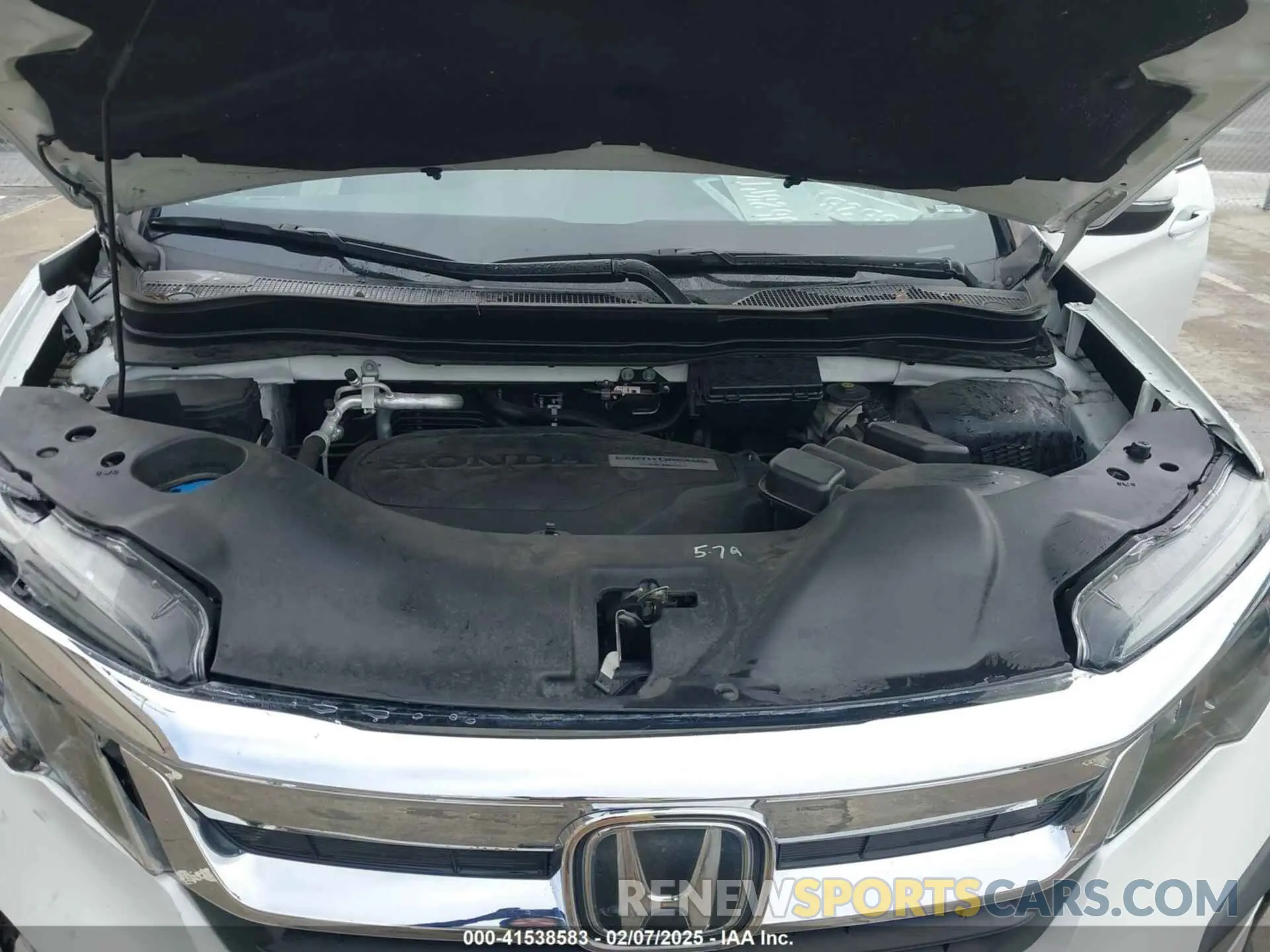 10 fotografías del automóvil dañado 5FNYF5H34LB019069 HONDA PILOT 2020