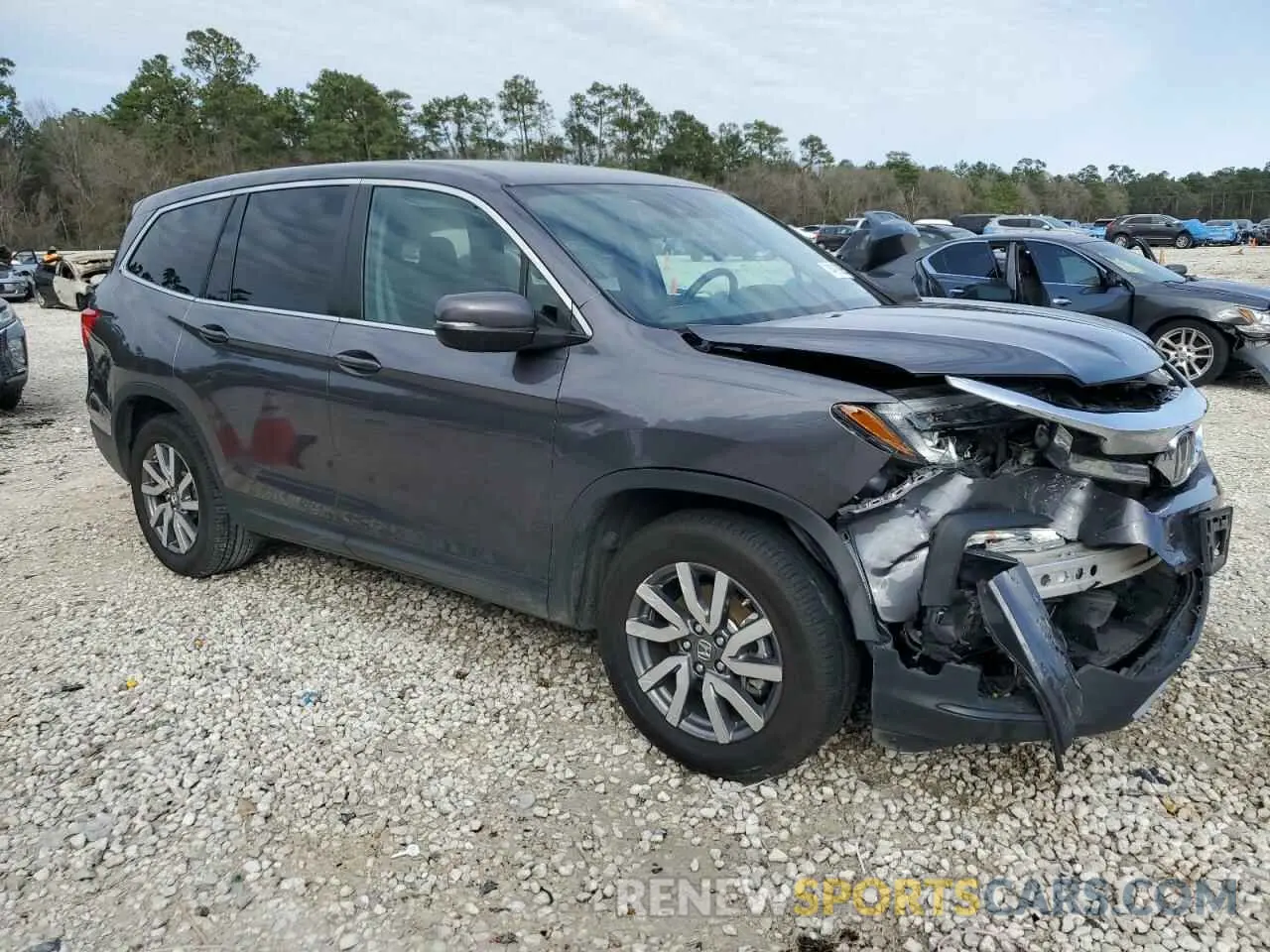 4 fotografías del automóvil dañado 5FNYF5H36LB002578 HONDA PILOT 2020