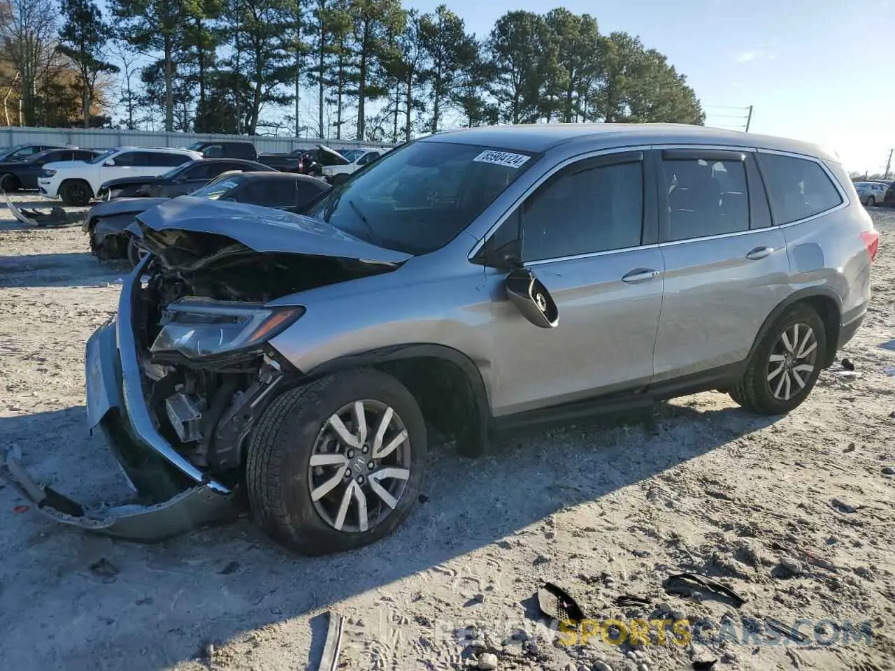 1 fotografías del automóvil dañado 5FNYF5H38LB027059 HONDA PILOT 2020