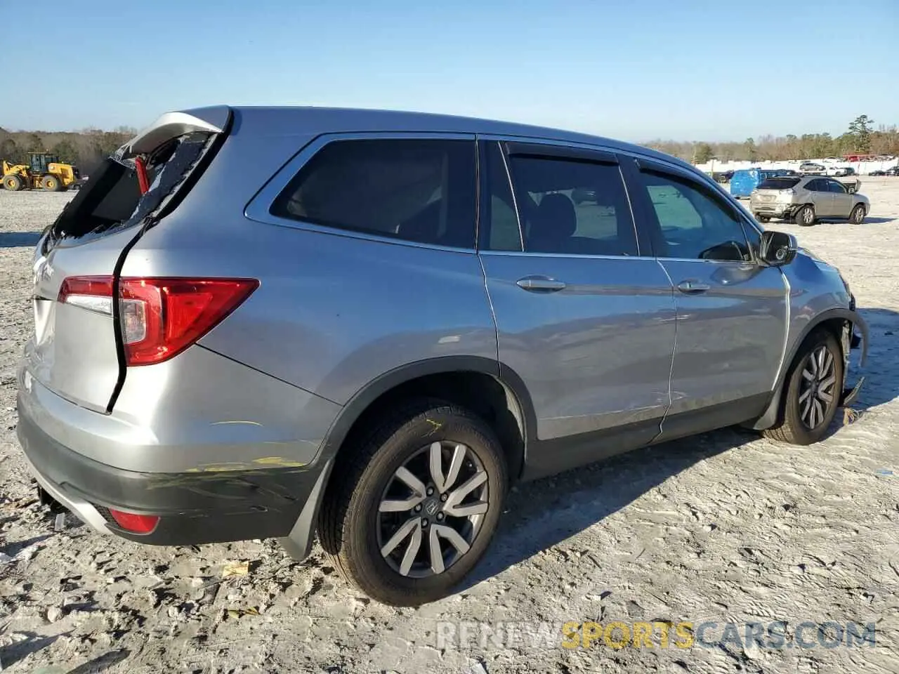 3 fotografías del automóvil dañado 5FNYF5H38LB027059 HONDA PILOT 2020
