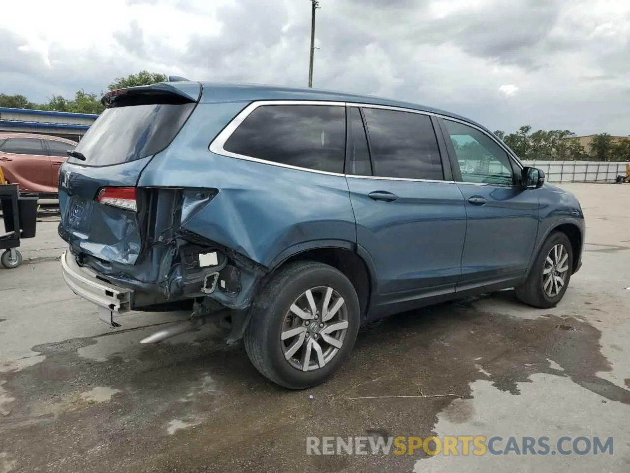 3 fotografías del automóvil dañado 5FNYF5H50LB010936 HONDA PILOT 2020