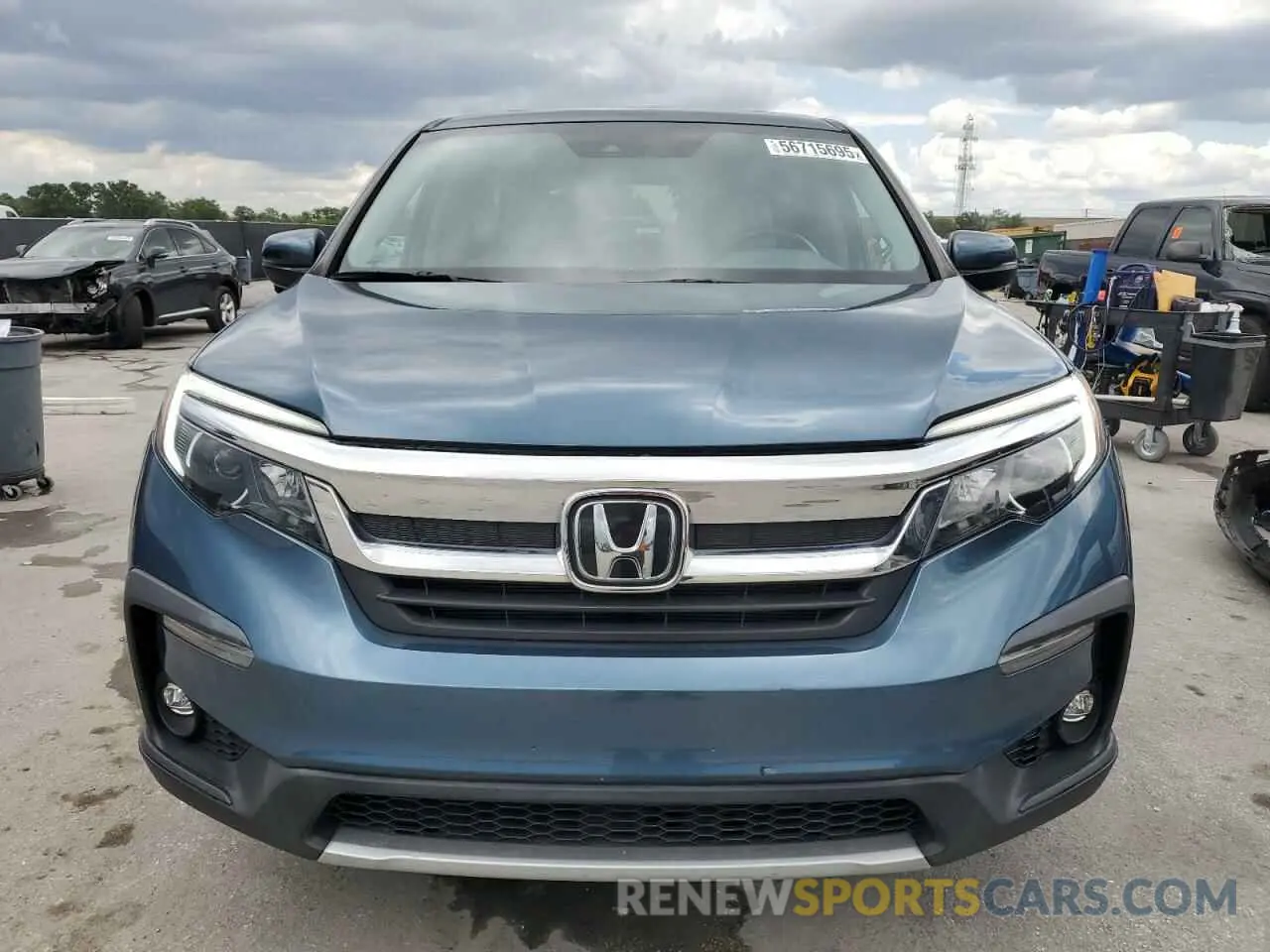 5 fotografías del automóvil dañado 5FNYF5H50LB010936 HONDA PILOT 2020