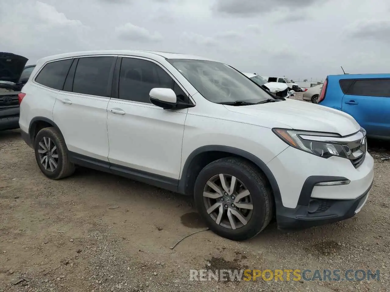4 fotografías del automóvil dañado 5FNYF5H52LB029309 HONDA PILOT 2020