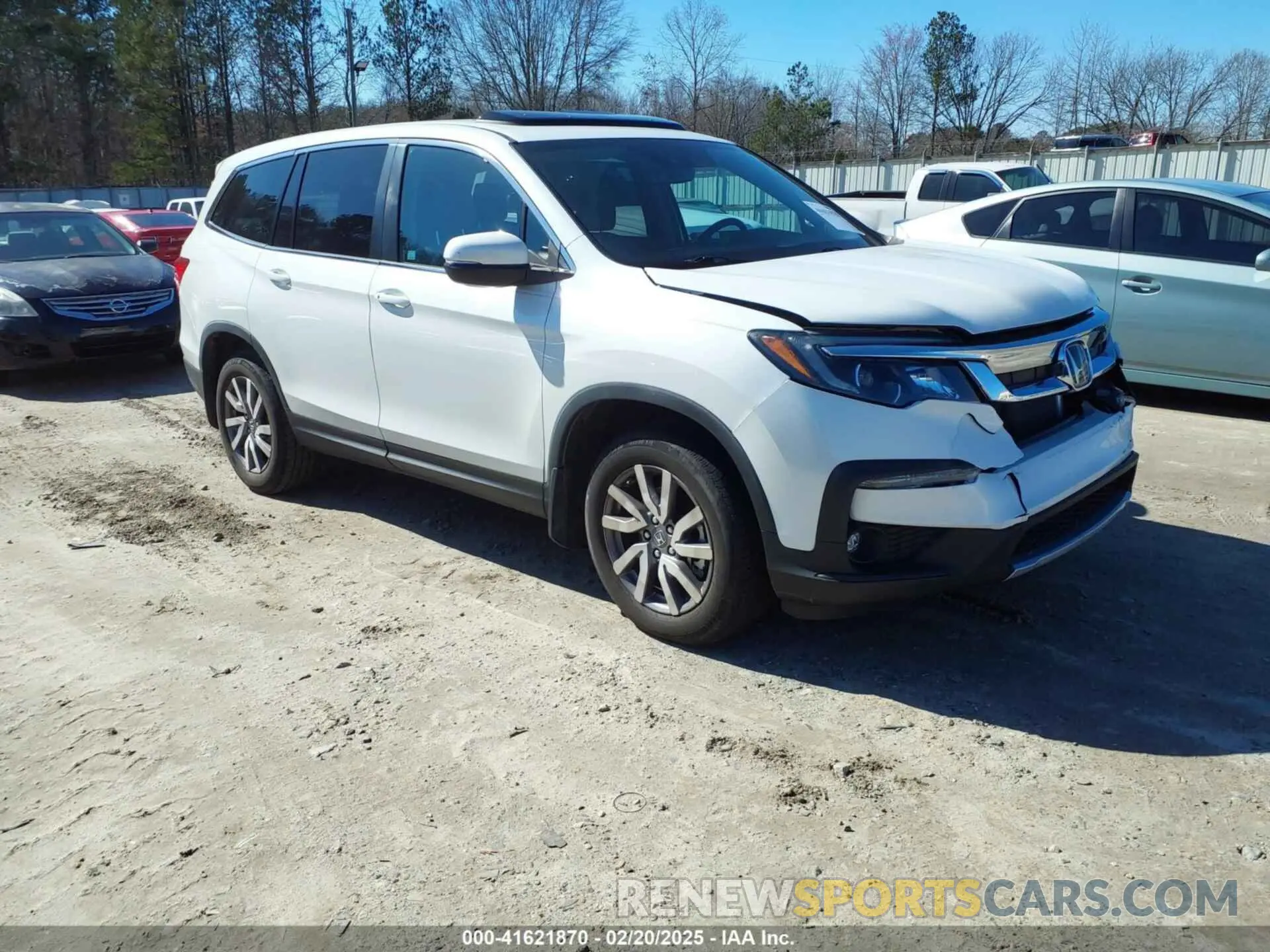 1 fotografías del automóvil dañado 5FNYF5H53LB003768 HONDA PILOT 2020