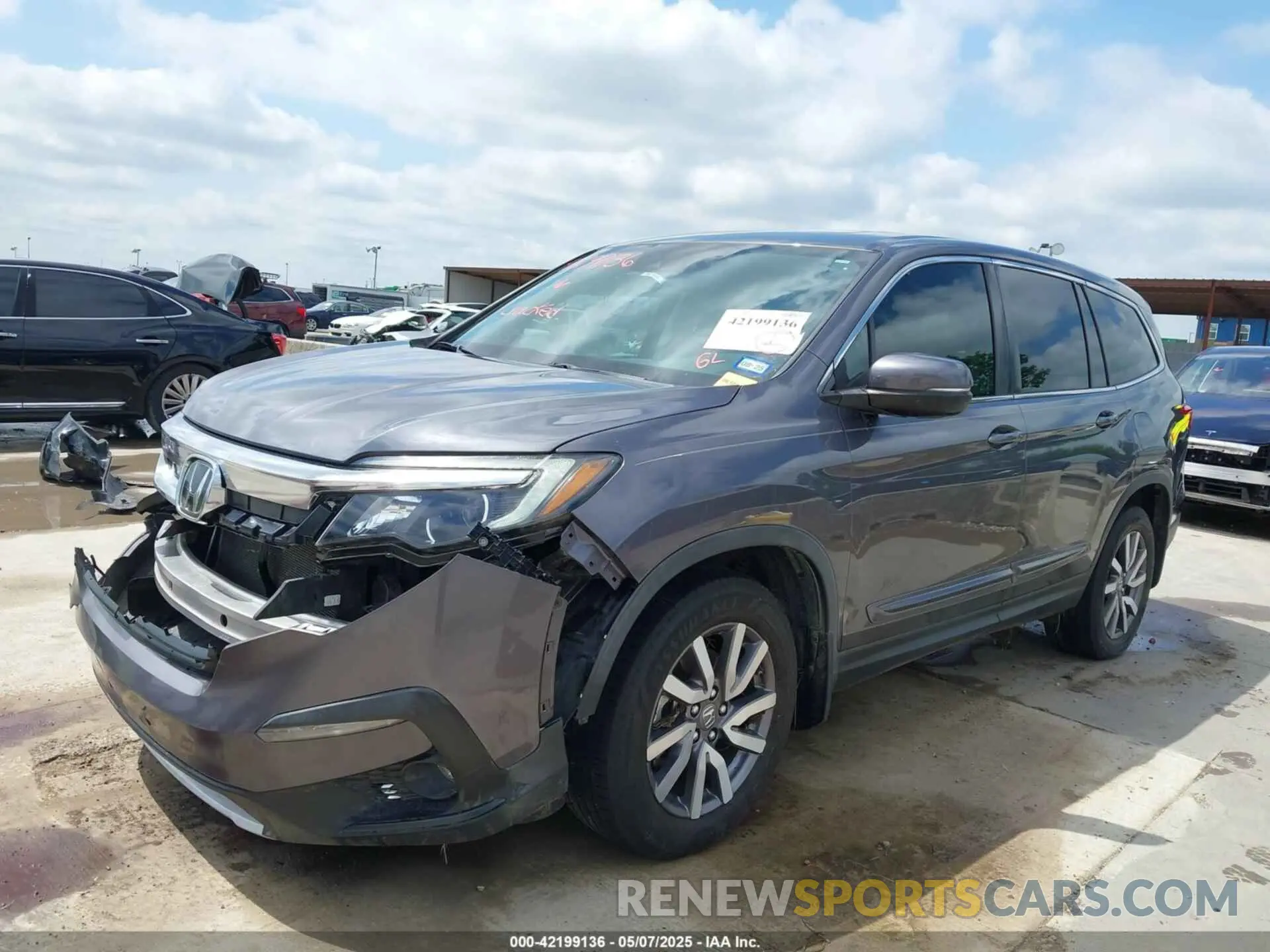 2 fotografías del automóvil dañado 5FNYF5H54LB020224 HONDA PILOT 2020