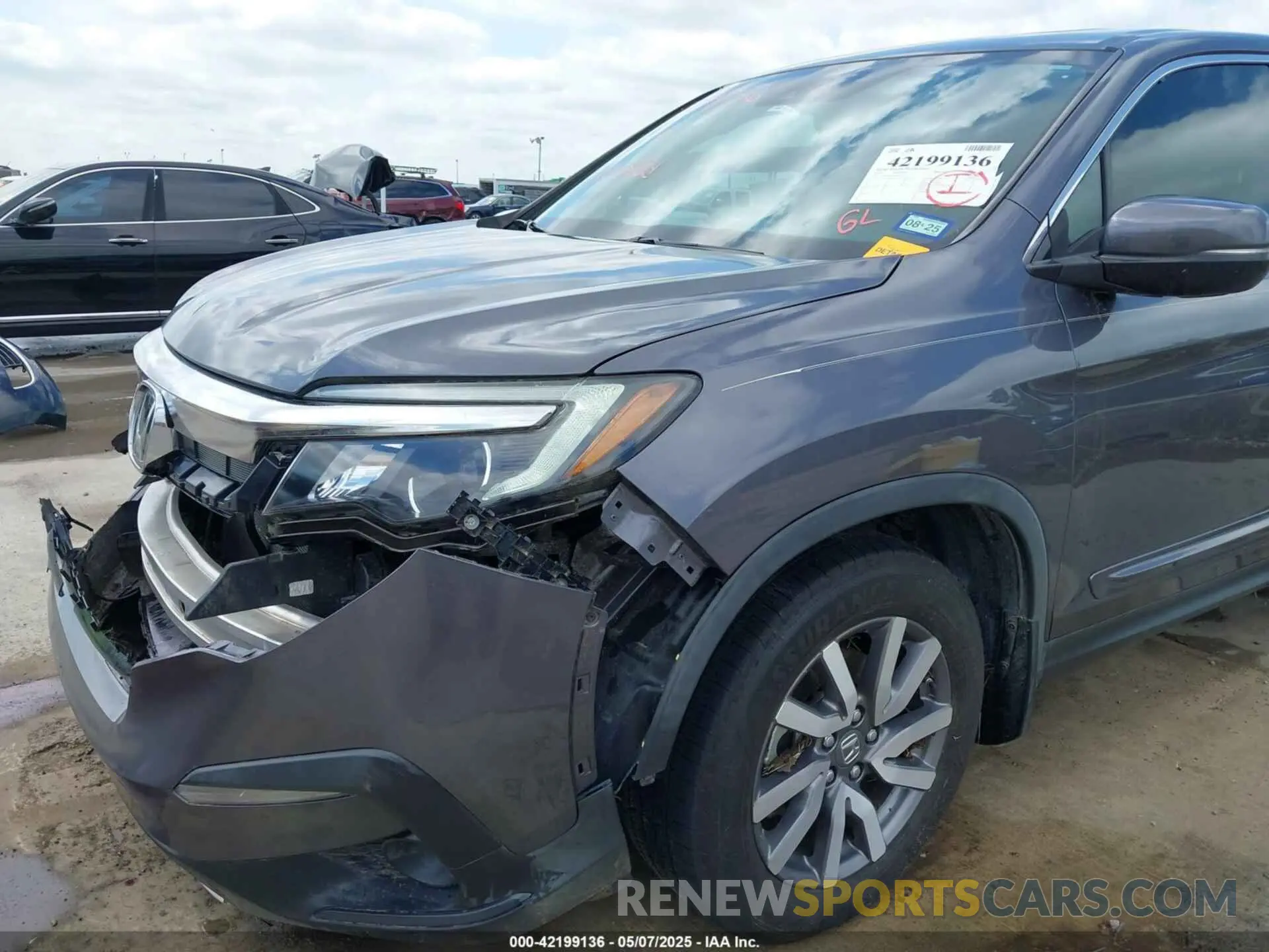 6 fotografías del automóvil dañado 5FNYF5H54LB020224 HONDA PILOT 2020