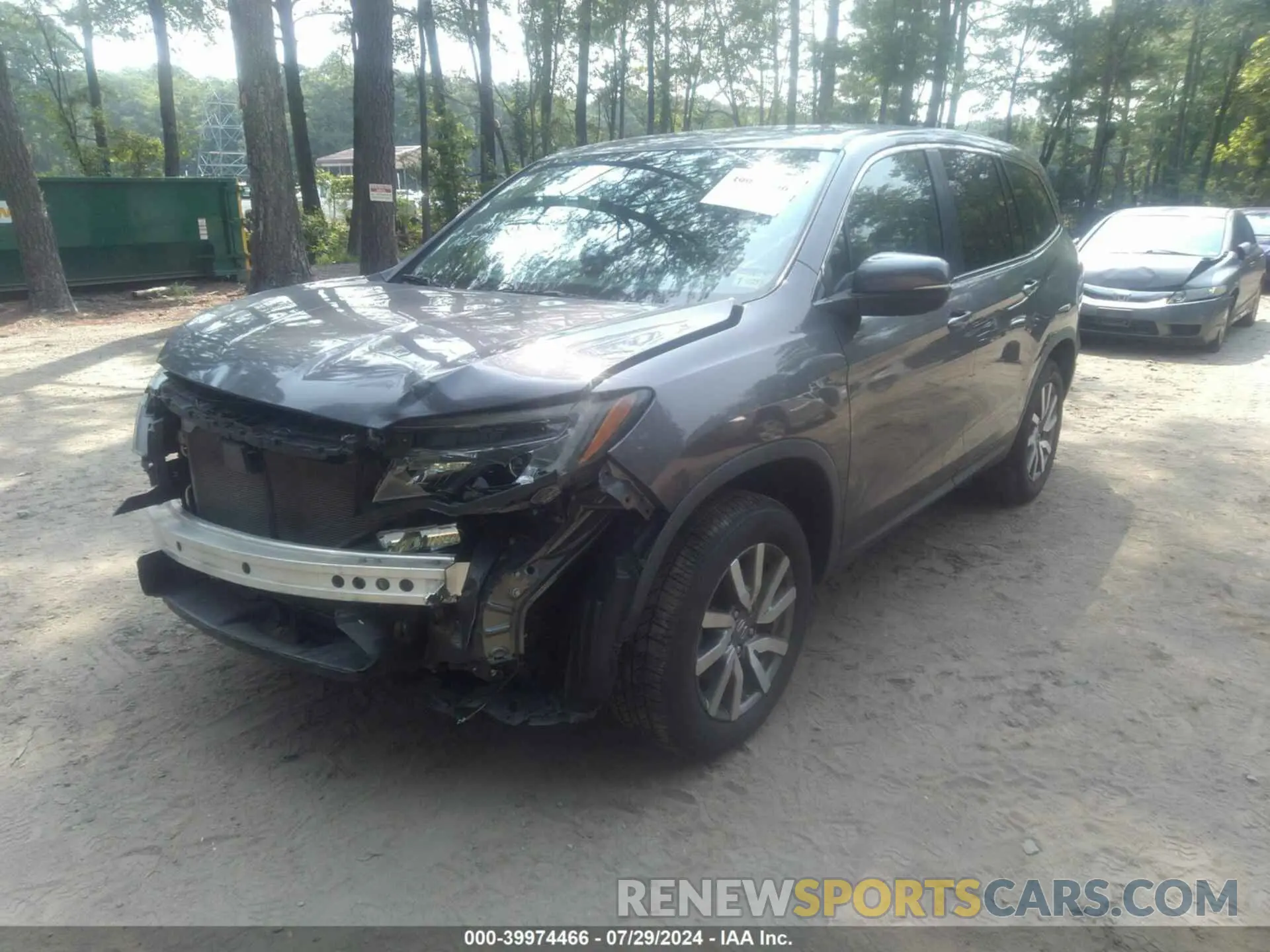2 fotografías del automóvil dañado 5FNYF5H57LB003241 HONDA PILOT 2020