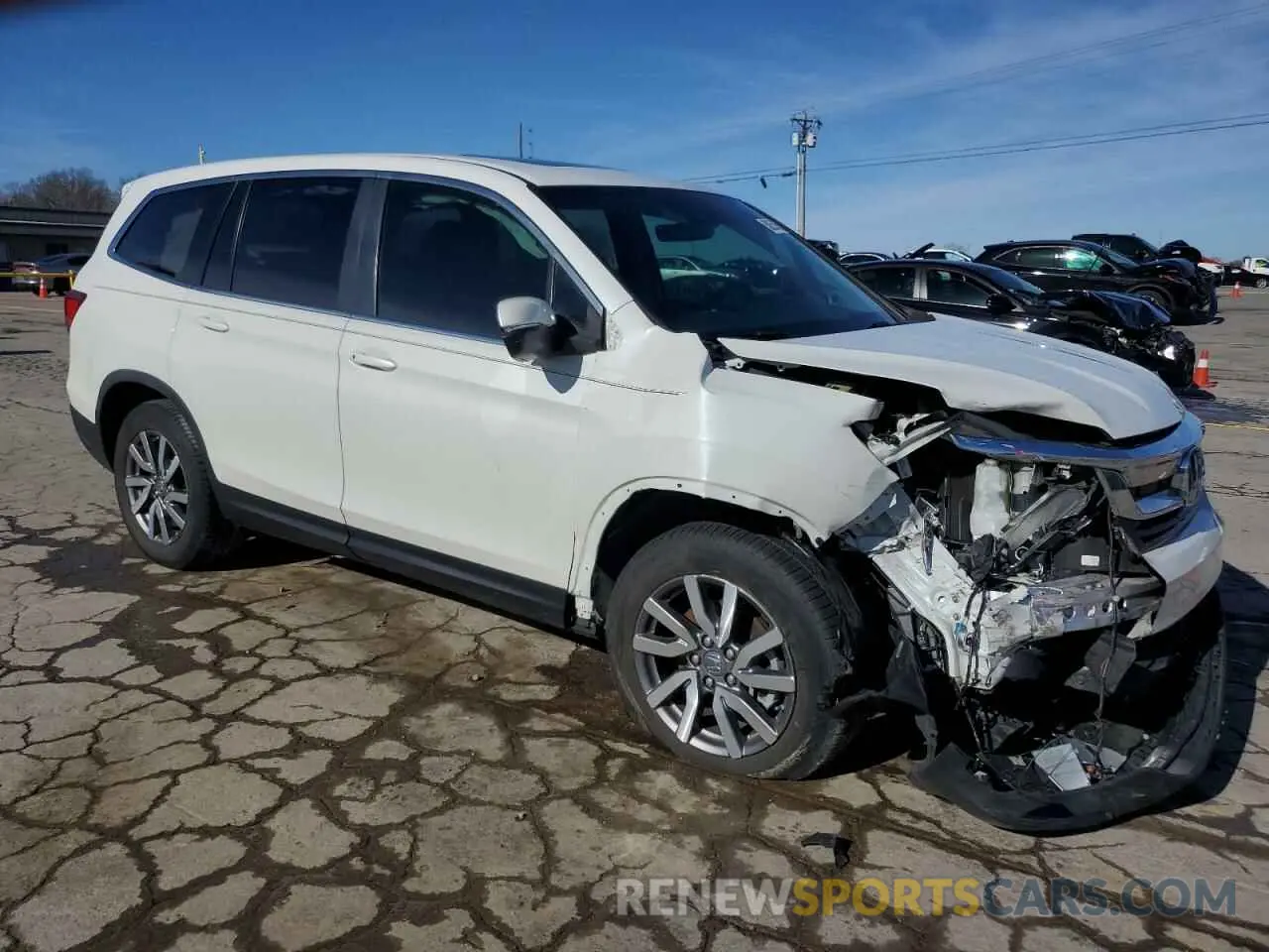 4 fotografías del automóvil dañado 5FNYF5H57LB005393 HONDA PILOT 2020