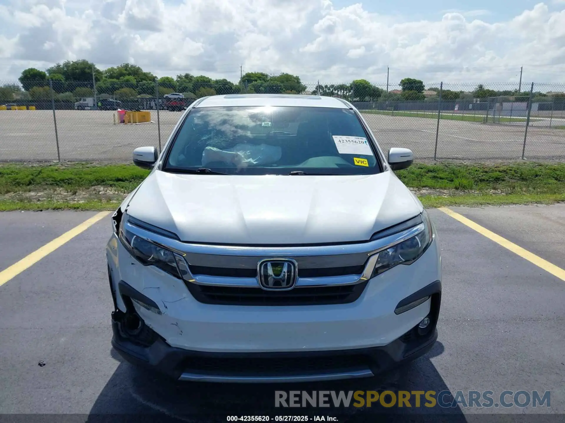 12 fotografías del automóvil dañado 5FNYF5H59LB028268 HONDA PILOT 2020