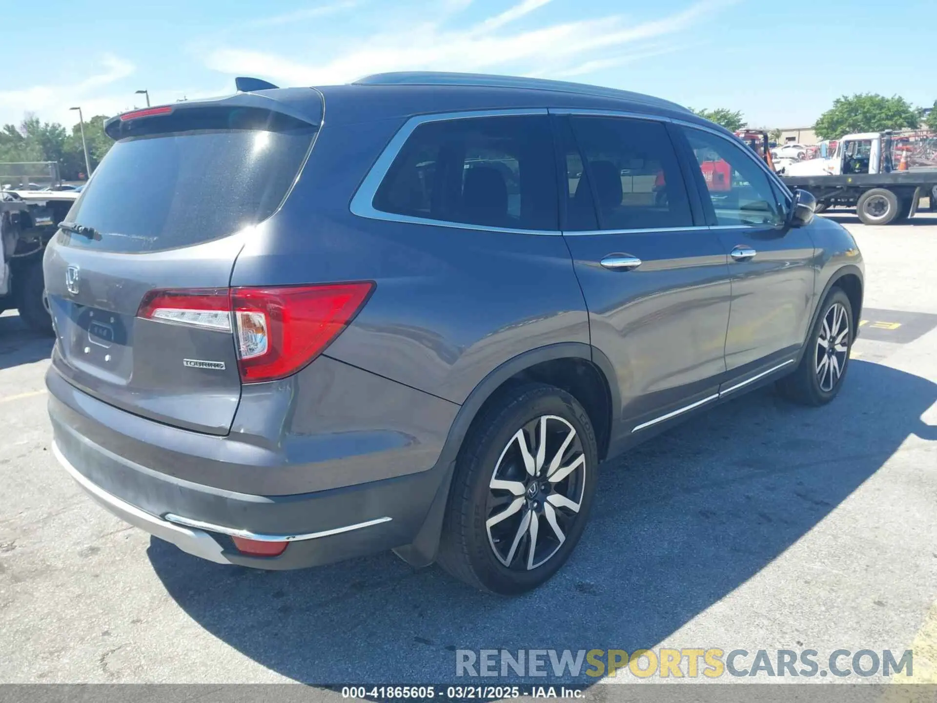 4 fotografías del automóvil dañado 5FNYF5H90LB000801 HONDA PILOT 2020
