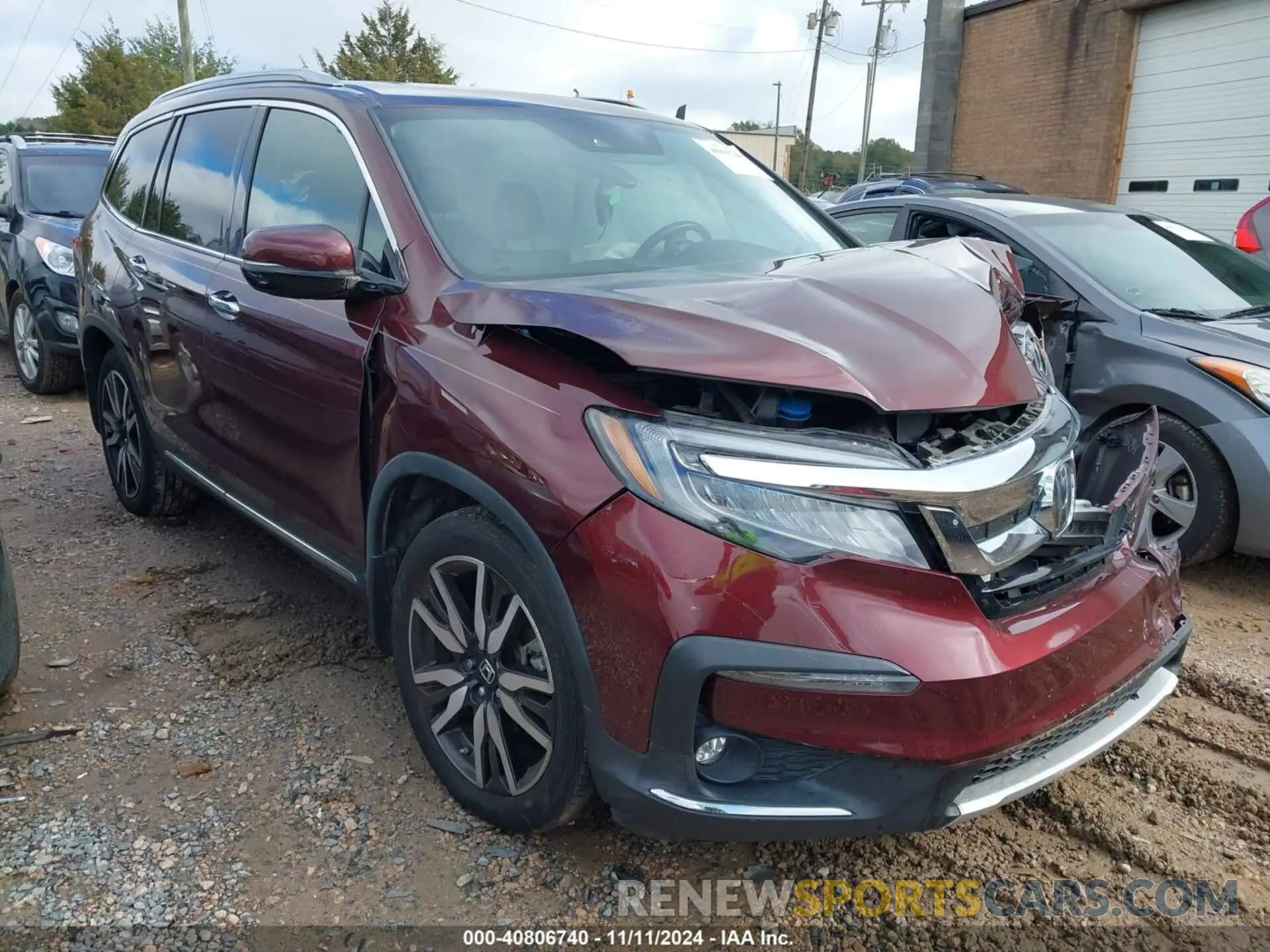 1 fotografías del automóvil dañado 5FNYF5H94LB012062 HONDA PILOT 2020