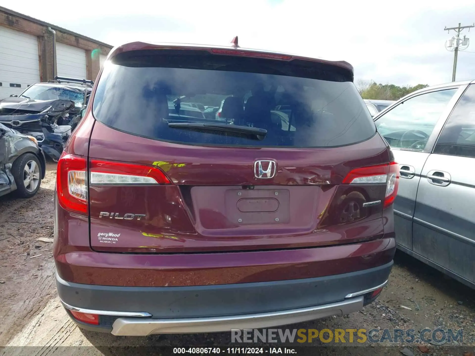 16 fotografías del automóvil dañado 5FNYF5H94LB012062 HONDA PILOT 2020
