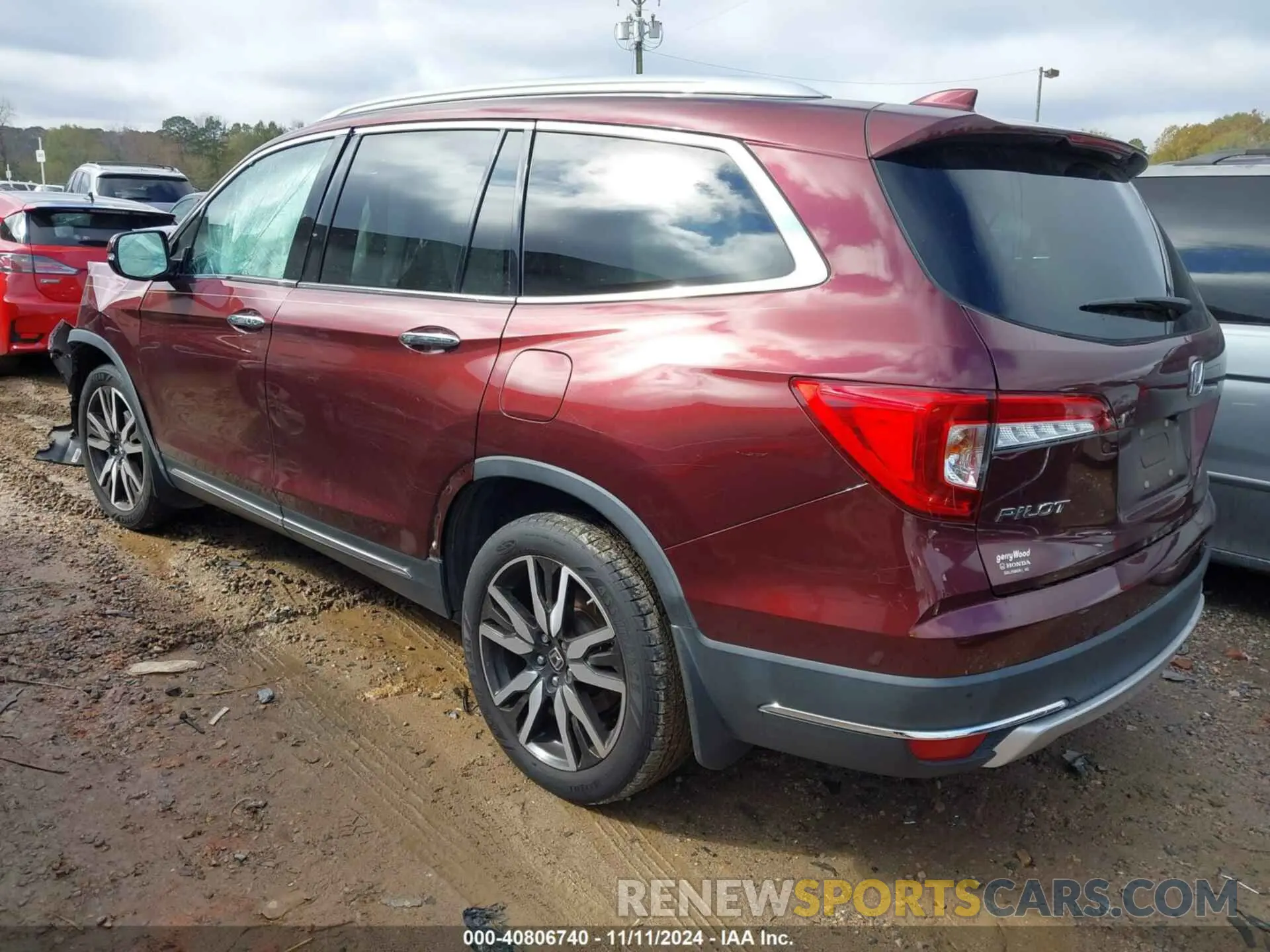 3 fotografías del automóvil dañado 5FNYF5H94LB012062 HONDA PILOT 2020