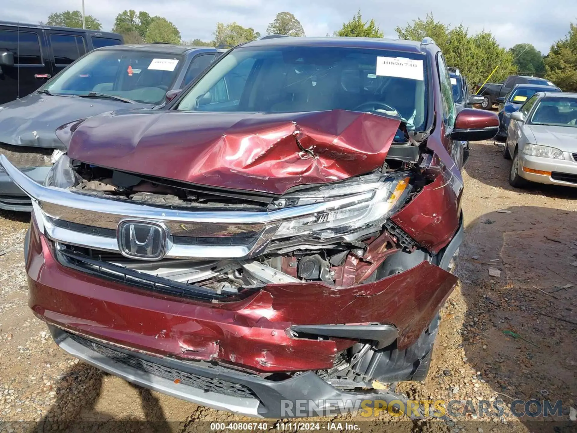 6 fotografías del automóvil dañado 5FNYF5H94LB012062 HONDA PILOT 2020
