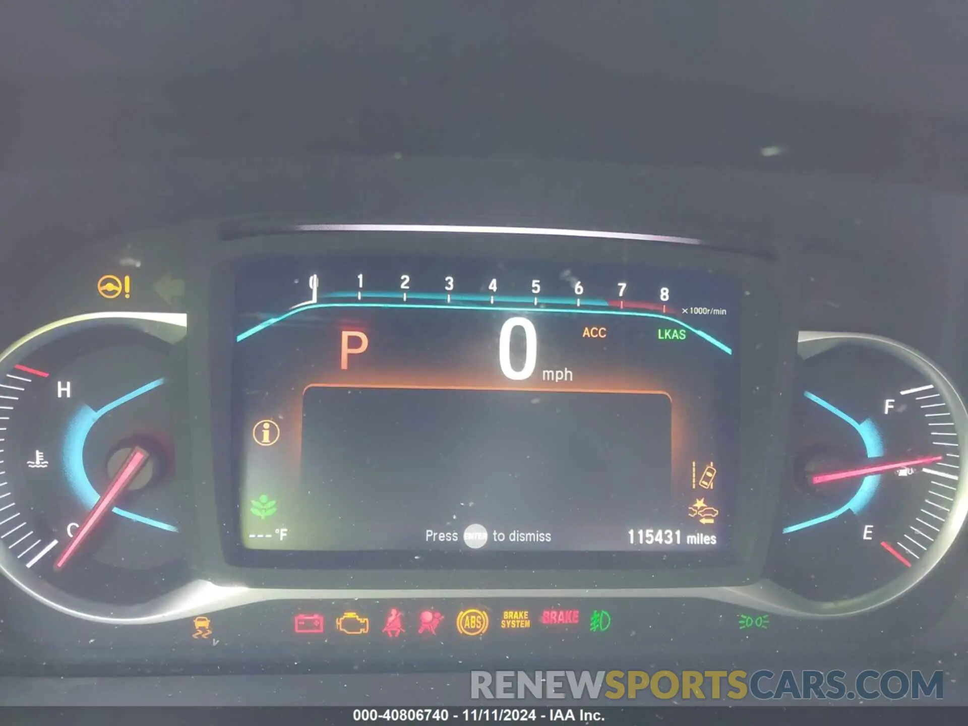 7 fotografías del automóvil dañado 5FNYF5H94LB012062 HONDA PILOT 2020