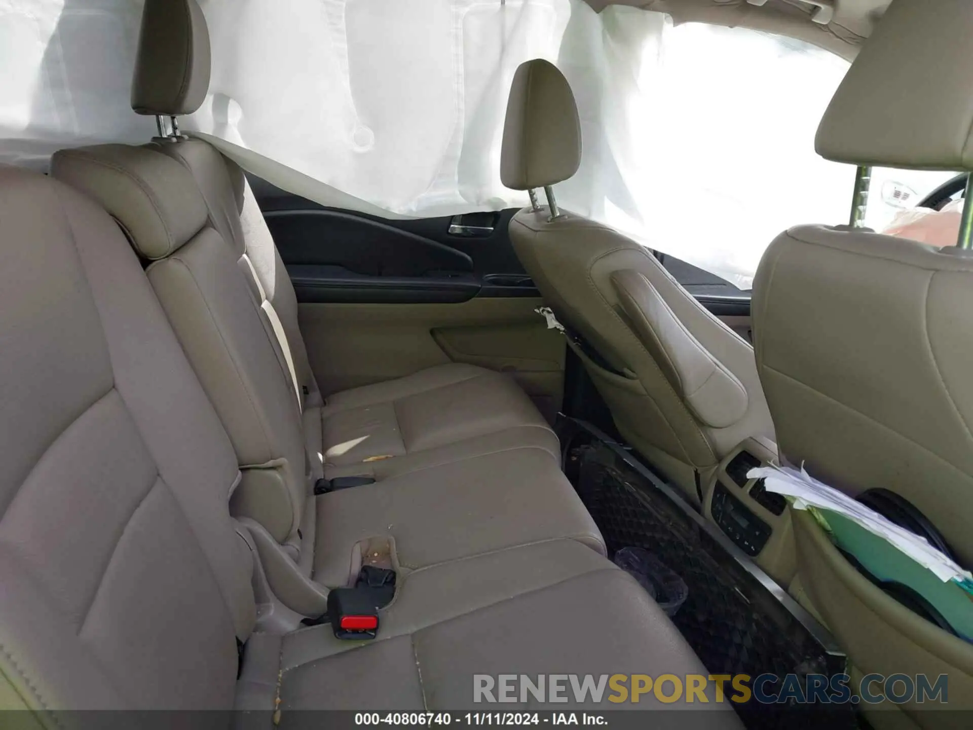 8 fotografías del automóvil dañado 5FNYF5H94LB012062 HONDA PILOT 2020