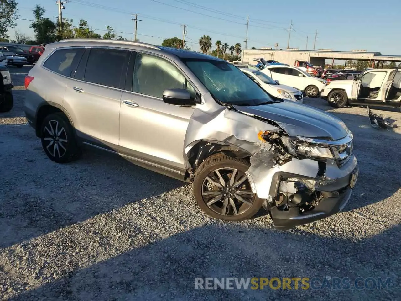 4 fotografías del automóvil dañado 5FNYF6H02LB036383 HONDA PILOT 2020