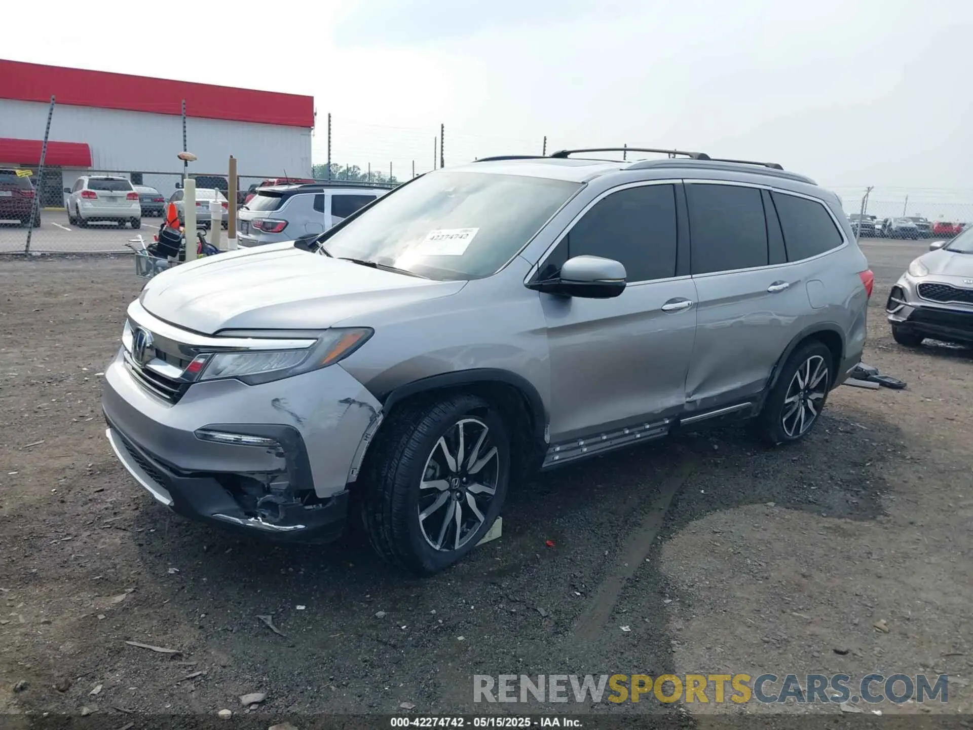 2 fotografías del automóvil dañado 5FNYF6H0XLB020657 HONDA PILOT 2020