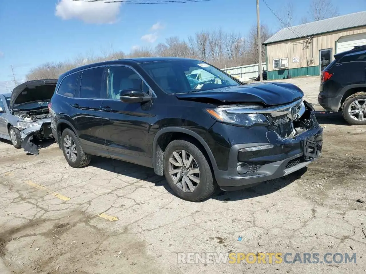 4 fotografías del automóvil dañado 5FNYF6H34LB040400 HONDA PILOT 2020