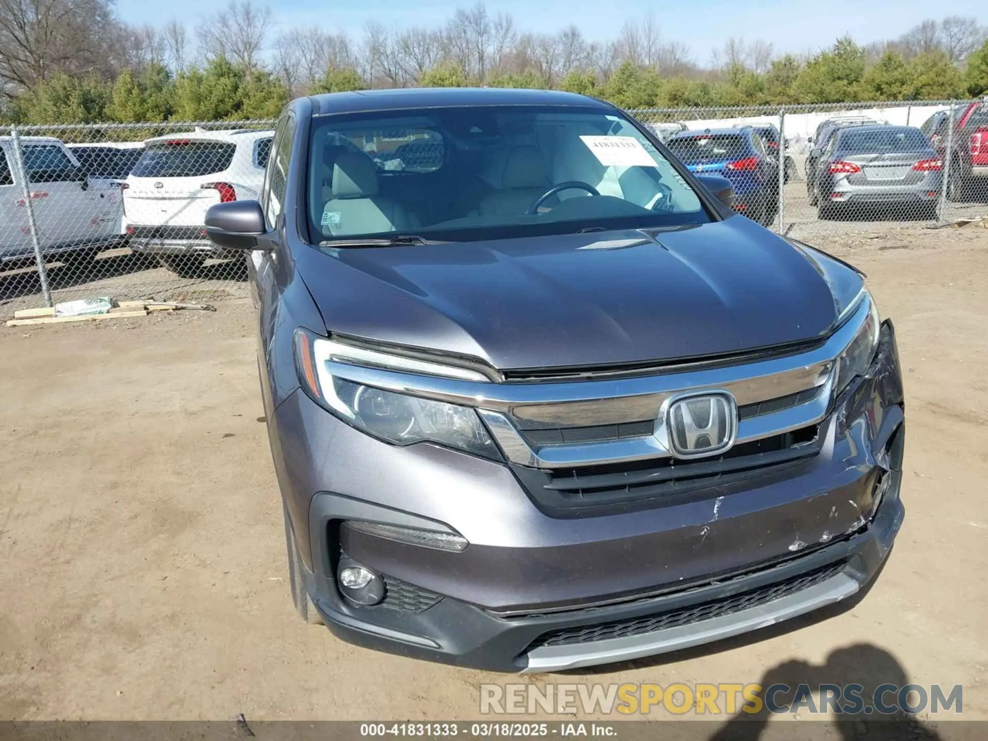 1 fotografías del automóvil dañado 5FNYF6H52LB039456 HONDA PILOT 2020