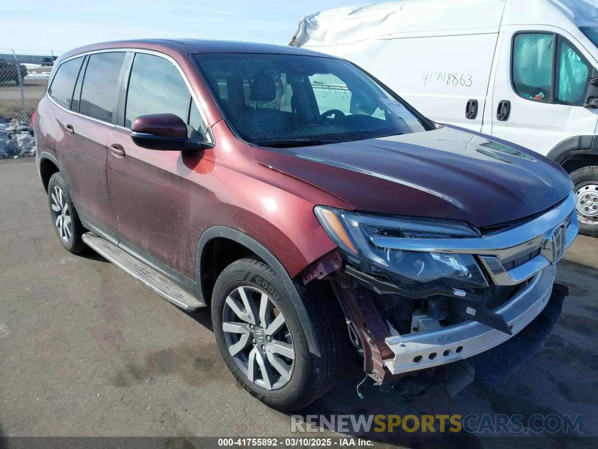 1 fotografías del automóvil dañado 5FNYF6H54LB049423 HONDA PILOT 2020