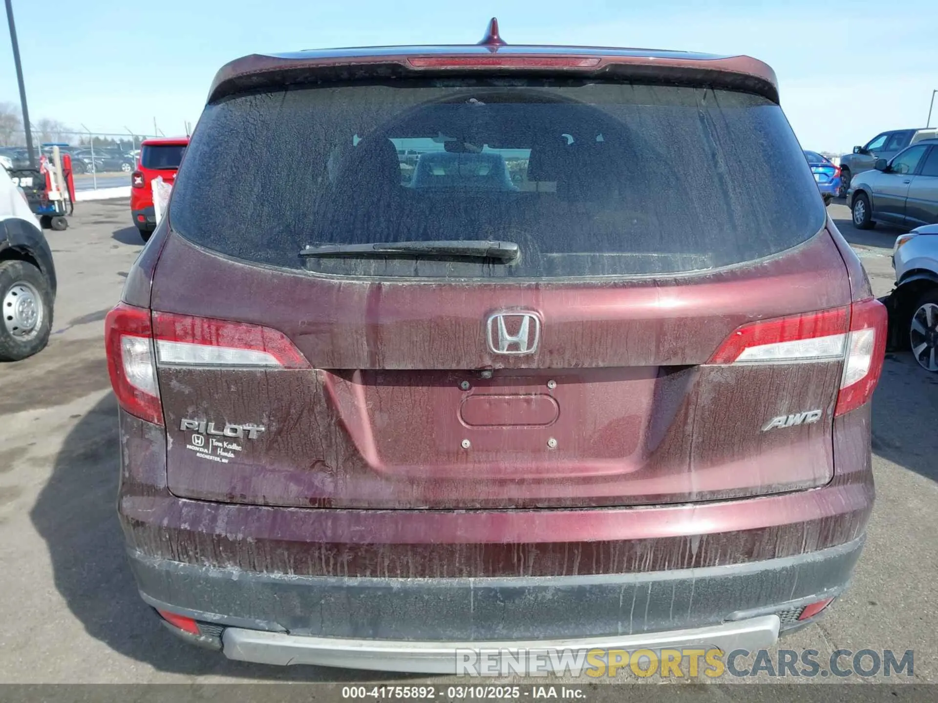 15 fotografías del automóvil dañado 5FNYF6H54LB049423 HONDA PILOT 2020