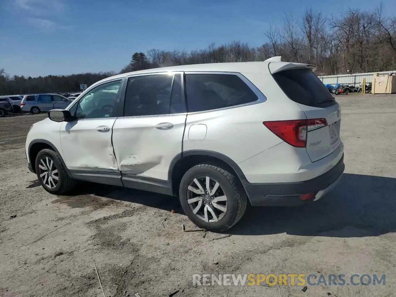 2 fotografías del automóvil dañado 5FNYF6H54LB057067 HONDA PILOT 2020