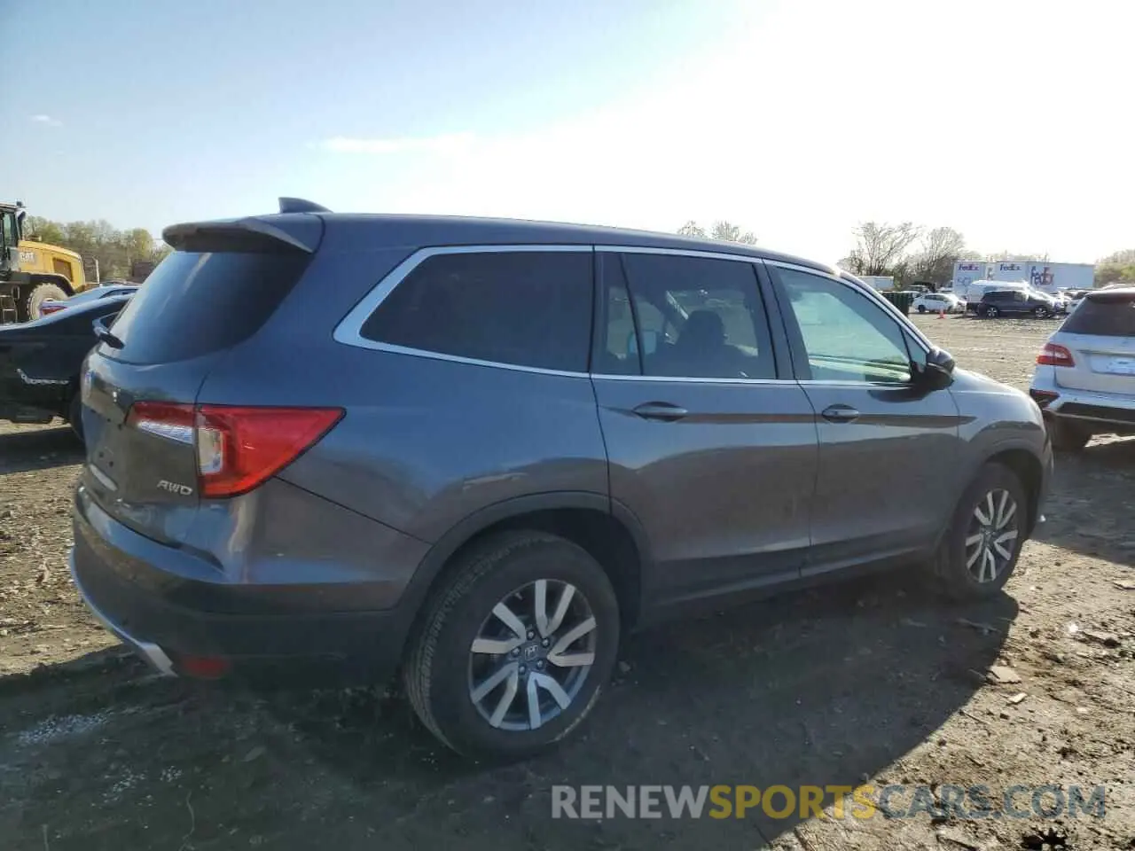 3 fotografías del automóvil dañado 5FNYF6H57LB007408 HONDA PILOT 2020