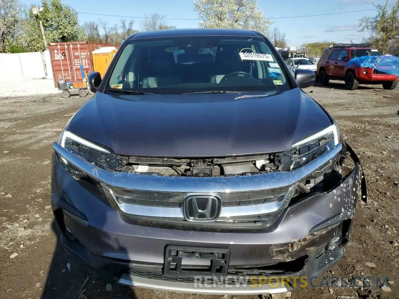 5 fotografías del automóvil dañado 5FNYF6H57LB007408 HONDA PILOT 2020