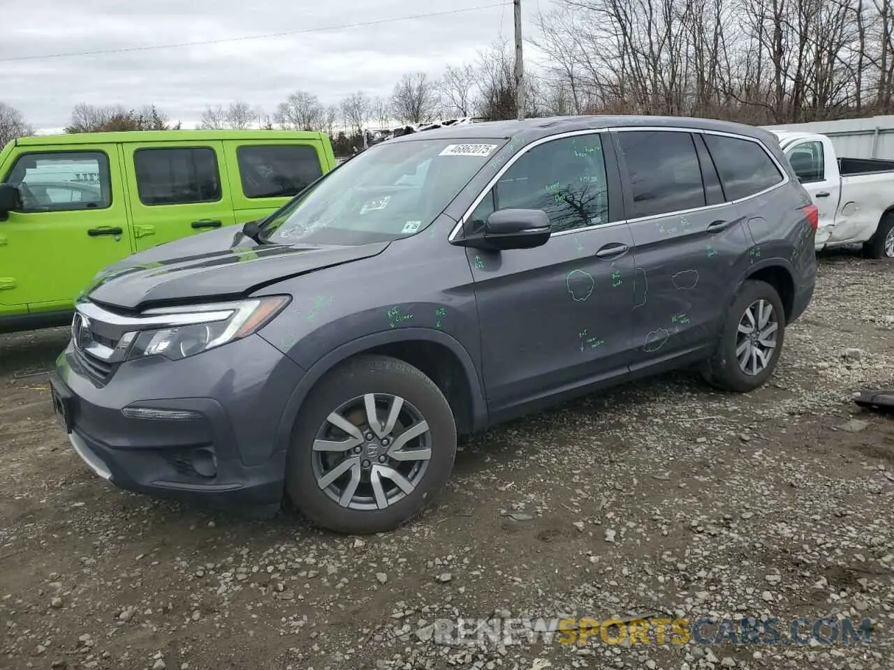 1 fotografías del automóvil dañado 5FNYF6H57LB052655 HONDA PILOT 2020