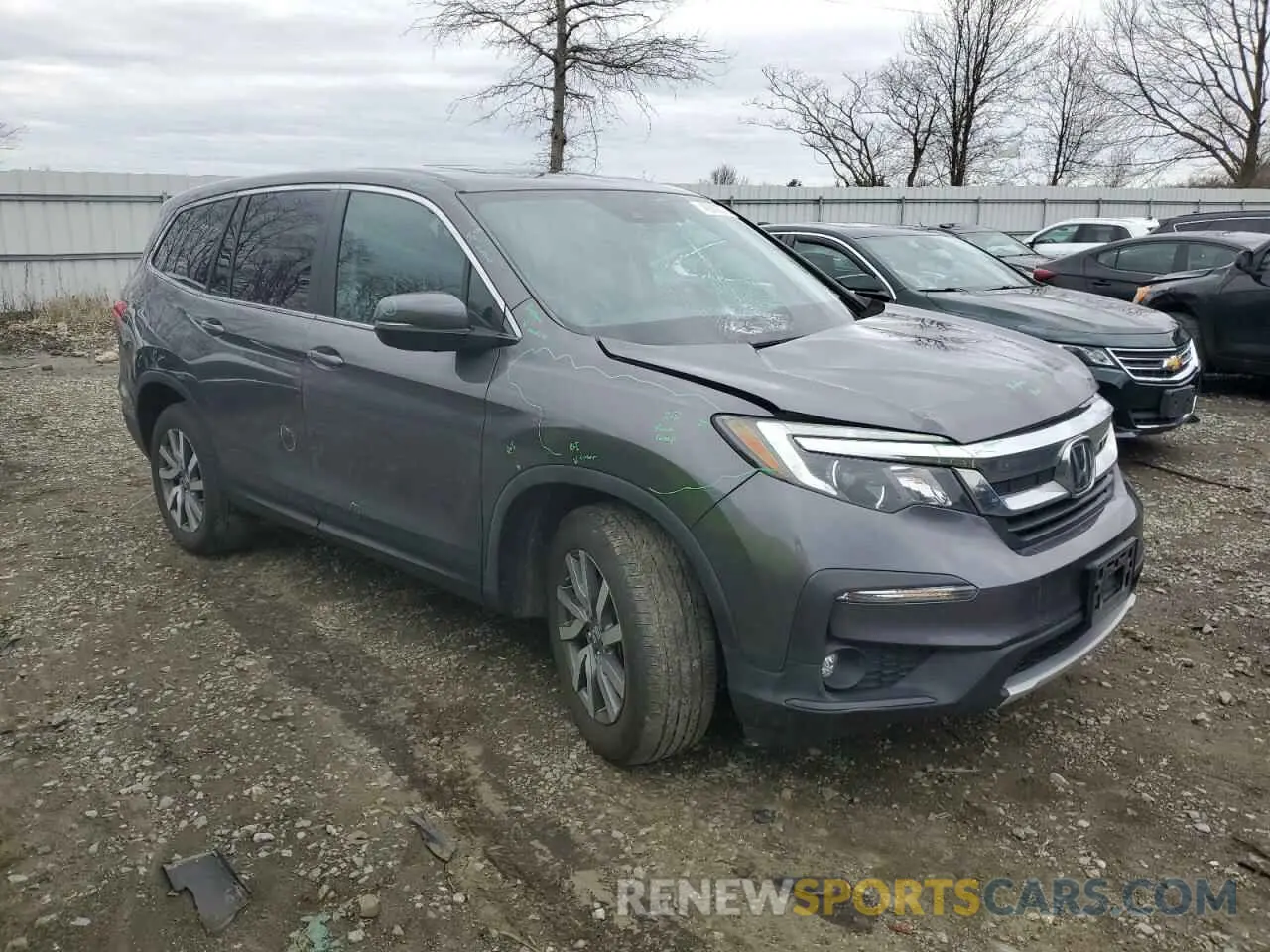 4 fotografías del automóvil dañado 5FNYF6H57LB052655 HONDA PILOT 2020