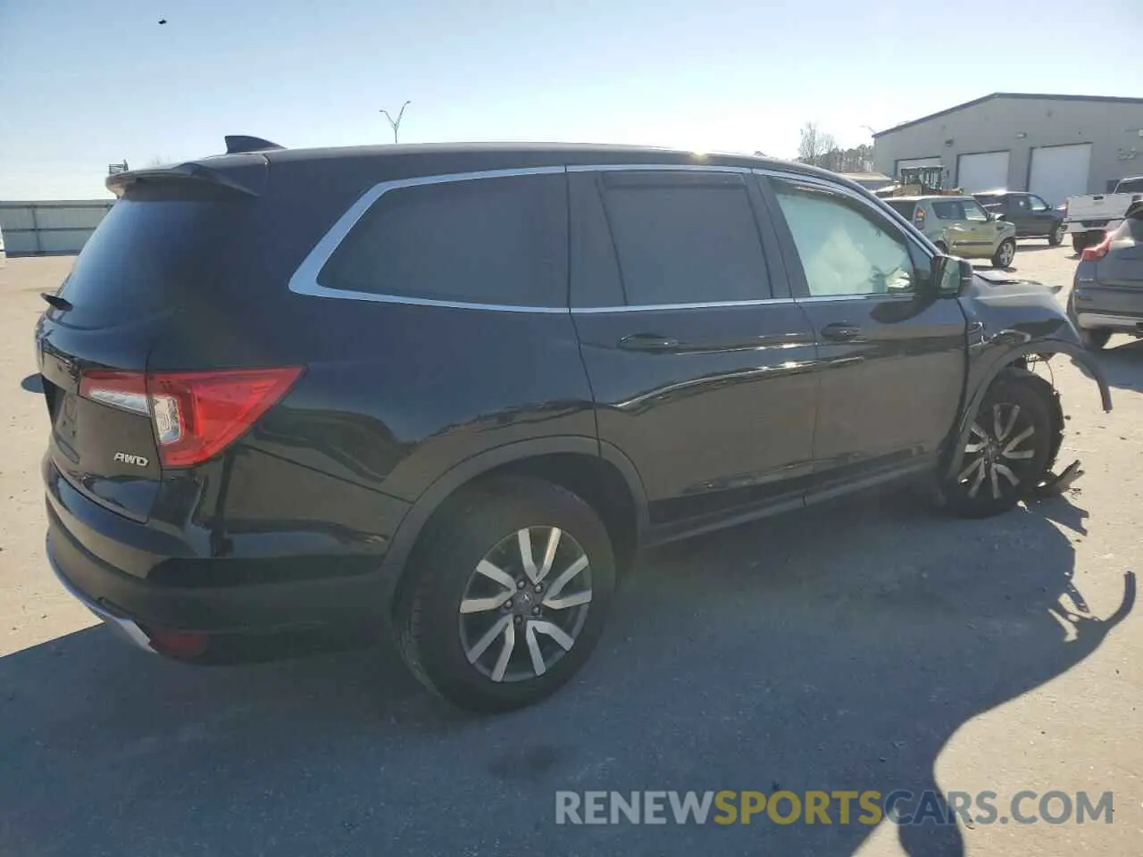 3 fotografías del automóvil dañado 5FNYF6H59LB035050 HONDA PILOT 2020