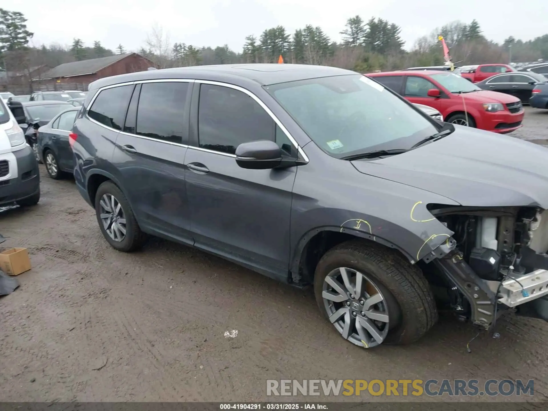 13 fotografías del automóvil dañado 5FNYF6H59LB047246 HONDA PILOT 2020